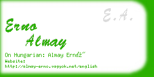 erno almay business card